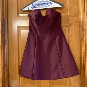 Keepsake maroon cocktail dress size S
